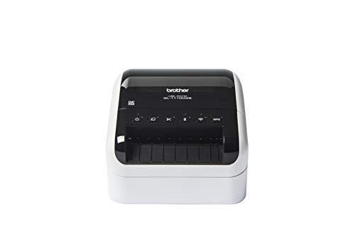 Brother QL1110NWBC Professioneller Etikettendrucker mit LAN, WLAN, Bluetooth, 69 Etiketten pro Minute, USB, 300 x 600 DPI, automatischer Schnitt von Brother