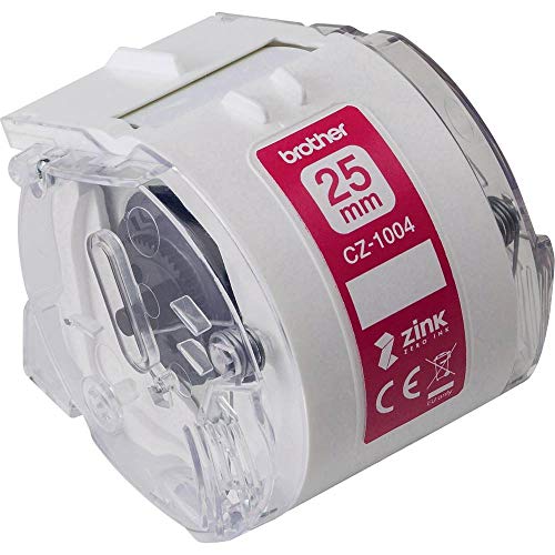 Brother Etiketten Rolle 25 mm x 5 m Papier Weiß 1 St. Permanent haftend CZ1004 Farbetikettenrolle Brother Etiketten Rolle 25 mm x 5 m Papier Weiß 1 St. Permanent haftend CZ1004 Farbetikettenrolle von Brother