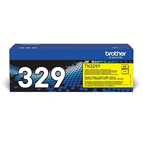 Brother BA73514 Original Super-Jumbo-Tonerkassette TN-329Y gelb (für Brother HL-L8350CDW, DCP-L8450CDW, MFC-L8850CDW) One size von Brother