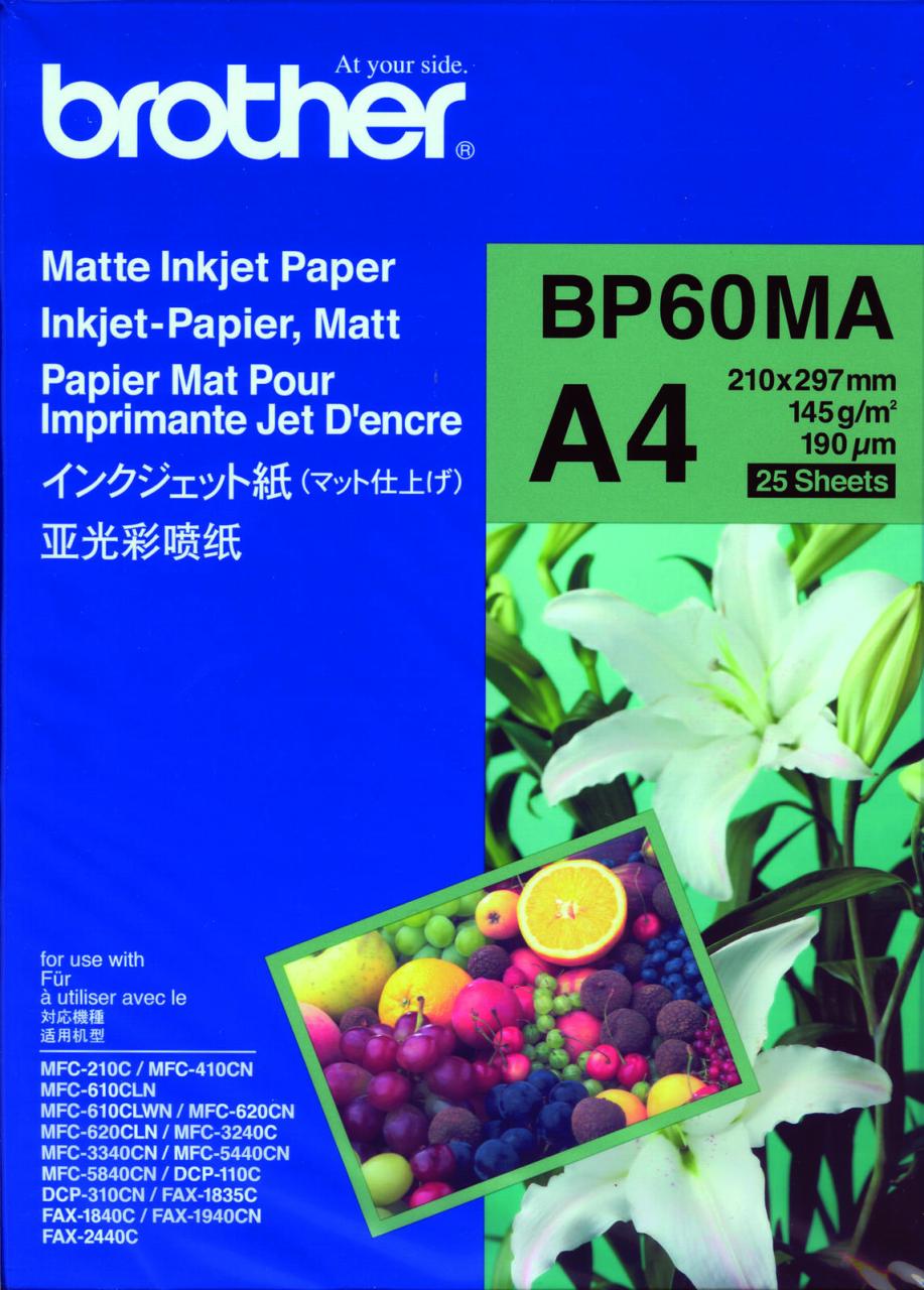 Brother BP 60MA Matte Inkjet Paper - Papier, matt - A4 (210 x 297 mm) - 145 g... von Brother
