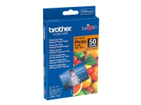 Brother BP71GP50 Premium Glossy Photo Paper, 260 g/m², Weiß, 265 µm, 50 Blätter, 102 x 152 mm von Brother