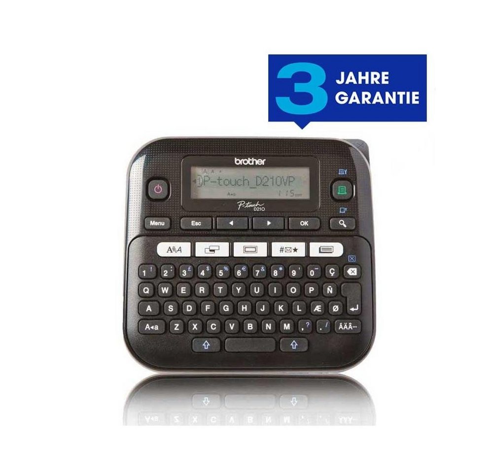 Brother Beschriftungsgerät PTD210VP P-touch Beschriftungsgeraet Brother Beschriftungsgerät PTD210VP P-touch Beschriftungsgeraet von Brother