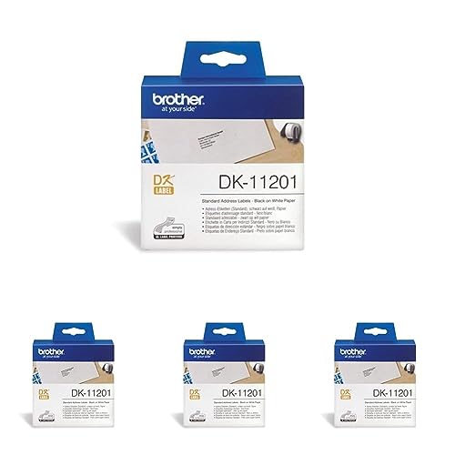 Brother Best Price Square Standard Address Label DK11201 by Brother (Packung mit 4) von Brother