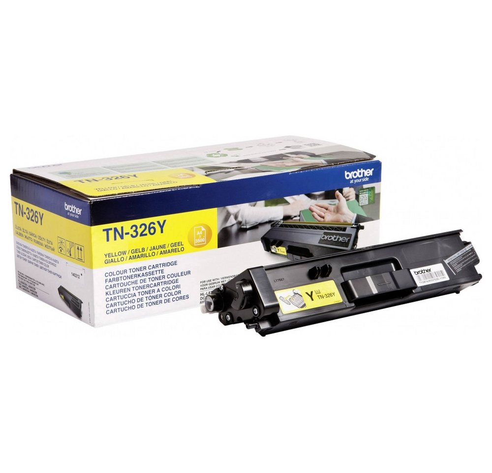 Brother Brother TN-326 Y Toner gelb für Drucker. Farblaserdrucker, (hohe Kapazität) von Brother