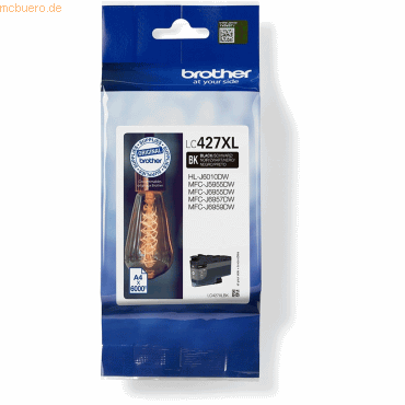 Brother Brother Tintenpatrone LC-427XLBK (ca. 6000 Seiten) von Brother