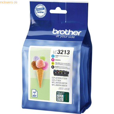 Brother Brother Tintenpatronen LC-3213 Multipack (je 1x BK/M/C/Y) von Brother