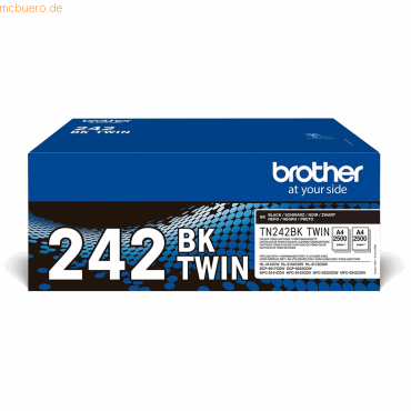 Brother Brother Toner Doppelpack TN-242BKTWIN (ca. 2x 2500 Seiten) von Brother