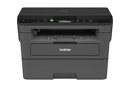 Brother DCP-L2530DW Kompaktes 3-in-1 S/W-Multifunktionsgerät (64MB,Drucken,Scannen,Kopieren,A4,echte 1.200x1.200 dpi, Duplexdruck, 250 Blatt Papierkassette,USB 2.0) Dunkelgrau/Schwarz, 30 Seiten/Min von Brother