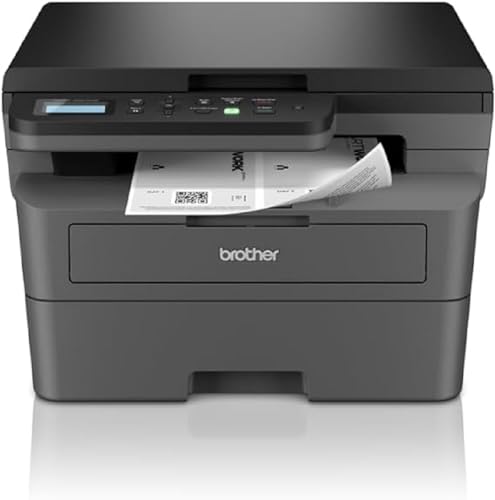 Brother DCP-L2627DW 3-in-1 Monochrom-Laser-Multifunktionsdrucker, 32 ppm, automatischer Duplexdruck, 2-zeiliges LCD-Bedienfeld, USB und 5 GHz WLAN von Brother