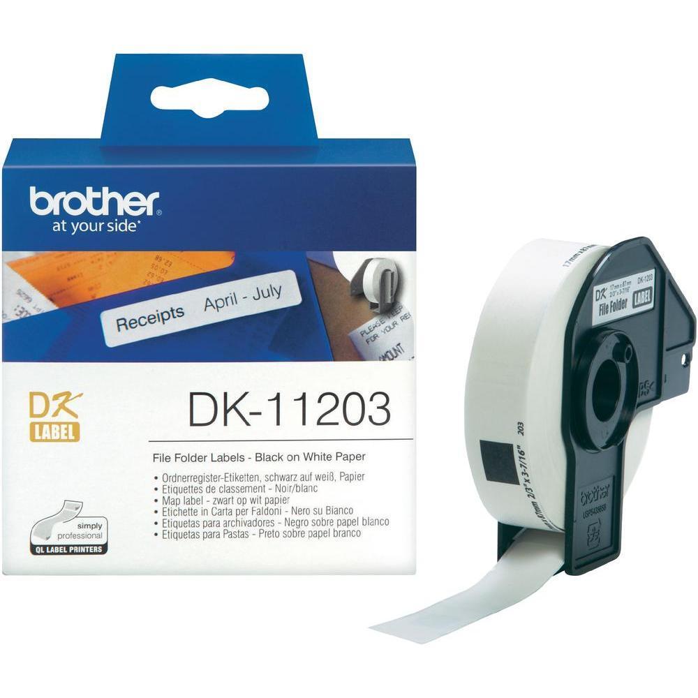 Brother DK-11203 - Aktenetiketten (File Folder Labels) - 17 x 87 mm - 300 Eti... von Brother