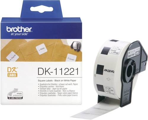 Brother DK-11221 Etiketten Rolle 23 x 23mm Papier Weiß 1000 St. Permanent haftend DK11221 Universal Brother DK-11221 Etiketten Rolle 23 x 23mm Papier Weiß 1000 St. Permanent haftend DK11221 Universal von Brother