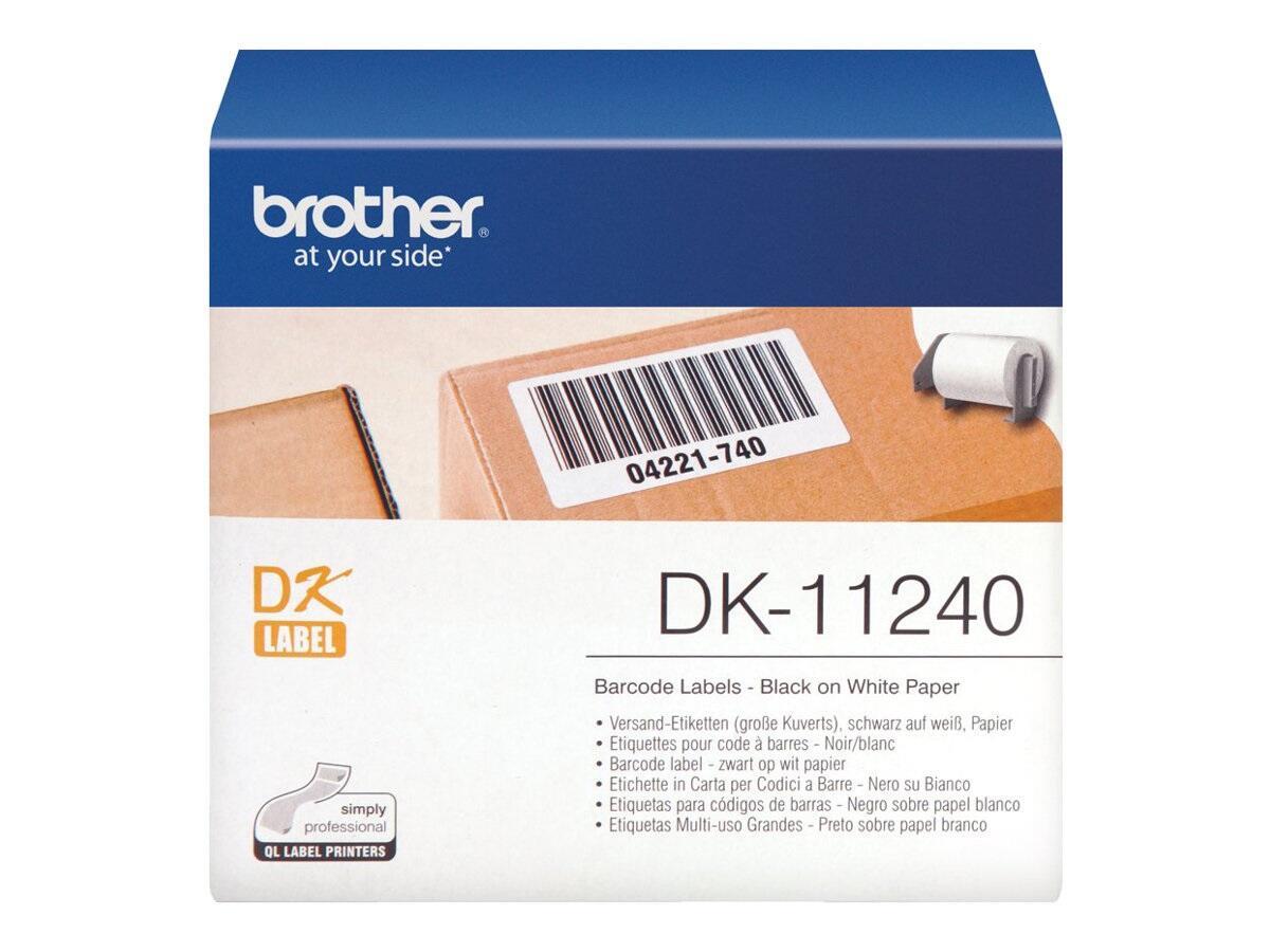 Brother DK-11240 - Versandetiketten - 102 x 51 mm - weiß - Rolle 600 Stück - ... von Brother