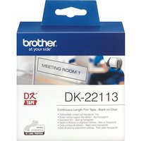 Brother DK-22113 Endlosetiketten (Film) – transparent, 62 mm x 15,24 m von Brother