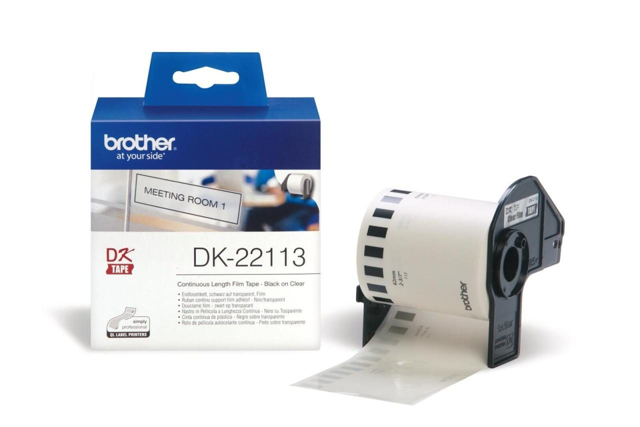 Brother DK-22113 - Folie / Film - klar - Rolle (6,2 cm x 15,2 m) - für QL 105... von Brother