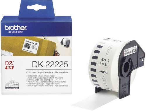 Brother DK-22225 Etiketten Rolle 38mm x 30.48m Papier Weiß 1 St. Permanent haftend DK22225 Universa Brother DK-22225 Etiketten Rolle 38mm x 30.48m Papier Weiß 1 St. Permanent haftend DK22225 Universa von Brother