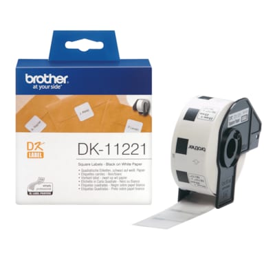 Brother DK11221 Quadratische Etiketten (Papier) - 23 x 23 mm von Brother