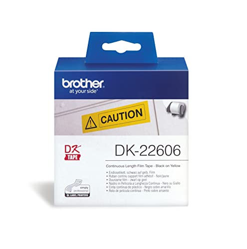 Brother DK22606 QL-Rolle Film 15,24m/62mm gelb von Brother