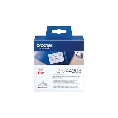 Brother DK44205 wieder ablösbare Klebe-Etiketten, Papier, 62mm x 30,48m Brother DK44205 wieder ablösbare Klebe-Etiketten, Papier, 62mm x 30,48m von Brother