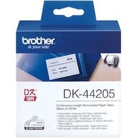 Brother DK44205 wieder ablösbare Klebe-Etiketten, Papier, 62mm x 30,48m Brother DK44205 wieder ablösbare Klebe-Etiketten, Papier, 62mm x 30,48m von Brother