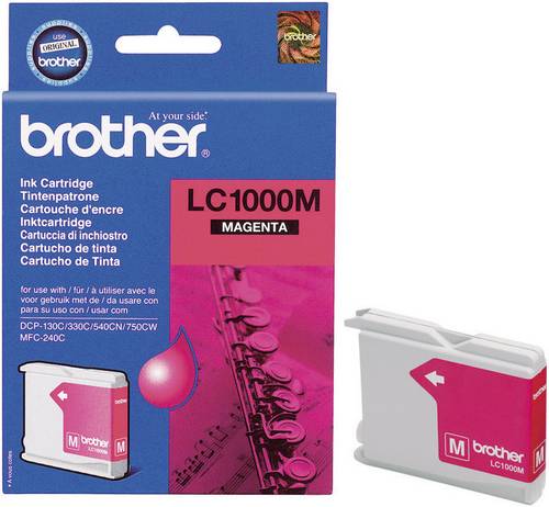 Brother Druckerpatrone LC-1000M Original Magenta LC1000M von Brother