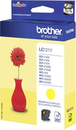 Brother Druckerpatrone LC-121Y Original Gelb LC121Y von Brother