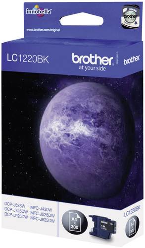 Brother Druckerpatrone LC-1220BK Original Schwarz LC1220BK von Brother