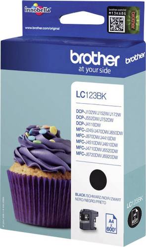 Brother Druckerpatrone LC-123BK Original Schwarz LC123BK von Brother