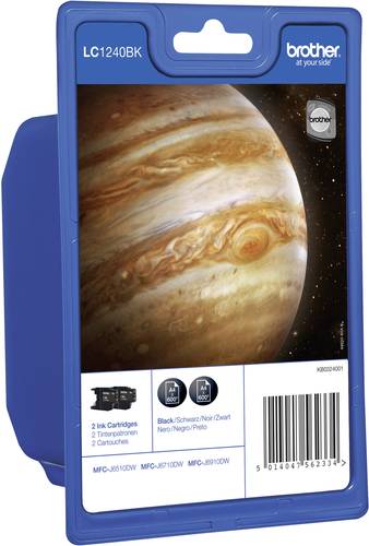 Brother Druckerpatrone LC-1240BK Original 2er-Pack Schwarz LC1240BKBP2DR Brother Druckerpatrone LC-1240BK Original 2er-Pack Schwarz LC1240BKBP2DR von Brother