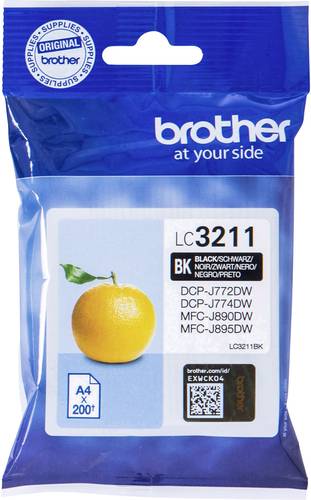 Brother Druckerpatrone LC-3211BK Original Schwarz LC3211BK von Brother