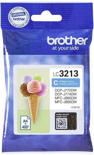 Brother Druckerpatrone LC-3213C Original Cyan LC3213C von Brother