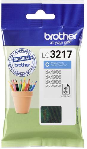 Brother Druckerpatrone LC-3217C Original Cyan LC3217C von Brother