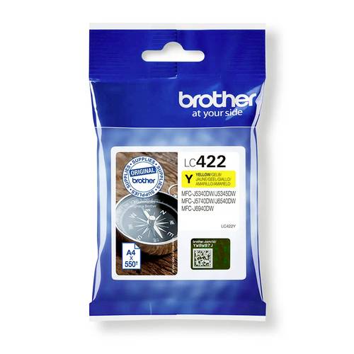 Brother Druckerpatrone LC-422Y Original Gelb LC422Y von Brother