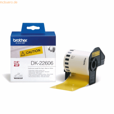 Brother Brother Endlos-Etikettenfilm DK-22606 gelb, 62mm x 15,24m Brother Brother Endlos-Etikettenfilm DK-22606 gelb, 62mm x 15,24m von Brother