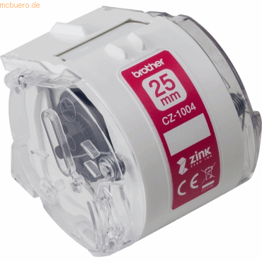 Brother Farbetikettenrolle CZ-1004 BxL 25mm x 5m Brother Farbetikettenrolle CZ-1004 BxL 25mm x 5m von Brother