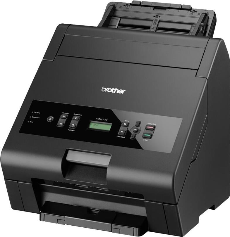 Brother HAK-100 - Hot foil printer - s/w - Thermotransfer - 225 x 500 mm - bis zu 15 Seiten/Min. - Kapazität: 44 Blätter (HAK100Z1) von Brother