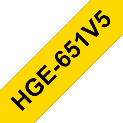Brother HGe-651V5 Schriftband-Multipack 5x High-Grade 24mm x 8m von Brother