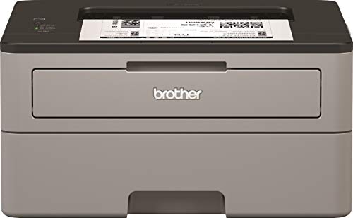 Brother HL-L2310D Kompakter S/W-Laserdrucker (30 Seiten/Min.,32 MB, A4, echte 1.200x1.200 dpi, Duplexdruck, geschlossene 250 Blatt Papierkassette, USB 2.0), Hellgrau/Schwarz von Brother