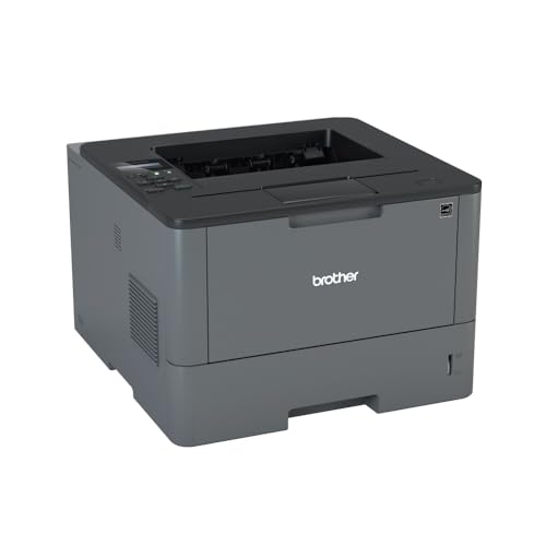 Brother HL-L5000D A4 monochrom Laserdrucker (Drucken, 1.200 x 1.200 dpi, USB, Print AirBag für 200.000 Seiten, 40 Seiten/Min.), Dark Grau/ Schwarz von Brother
