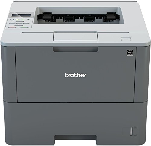 Brother HL-L6250DN A4 monochrom Laserdrucker (46 Seiten/Min., Drucken, 1.200 x 1.200 dpi, Print AirBag für 400.000 Seiten), grau von Brother