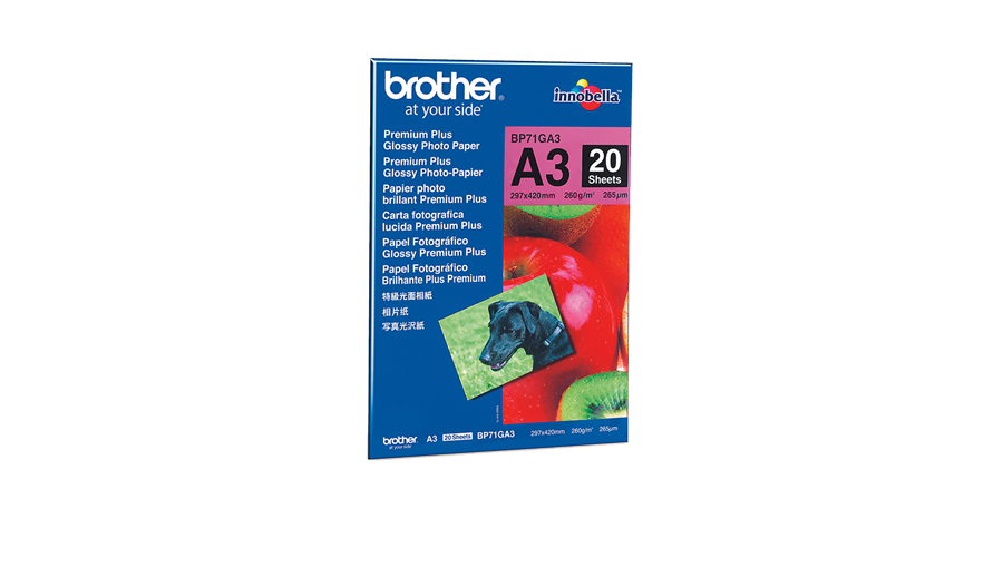 Brother Innobella Premium Plus BP71GA3 - Fotopapier, glänzend - A3 (297 x 420 mm) - 260 g/m2 - 20 Blatt (BP71GA3) von Brother