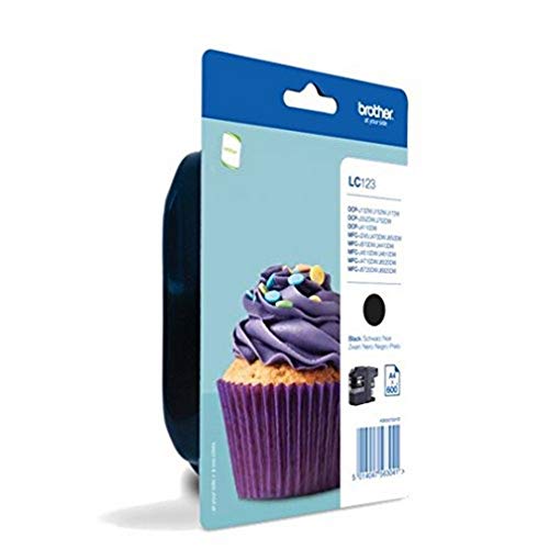 Brother 2075335 LC-123BKBP LC-123 Tintenpatrone Standardkapazität 600 pages Blister, schwarz Brother 2075335 LC-123BKBP LC-123 Tintenpatrone Standardkapazität 600 pages Blister, schwarz von Brother