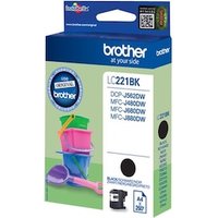 Brother LC-221BK original Druckerpatrone schwarz 260 Seiten von Brother