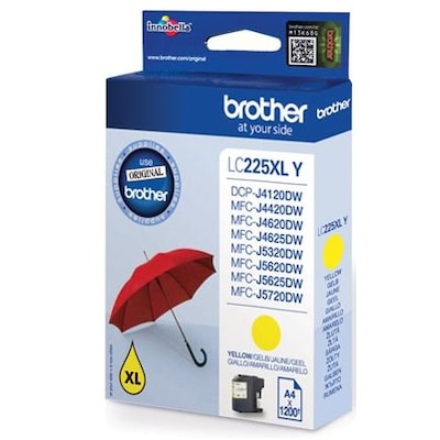 Brother LC-225XLY Druckerpatrone gelb 1.200 Seiten von Brother