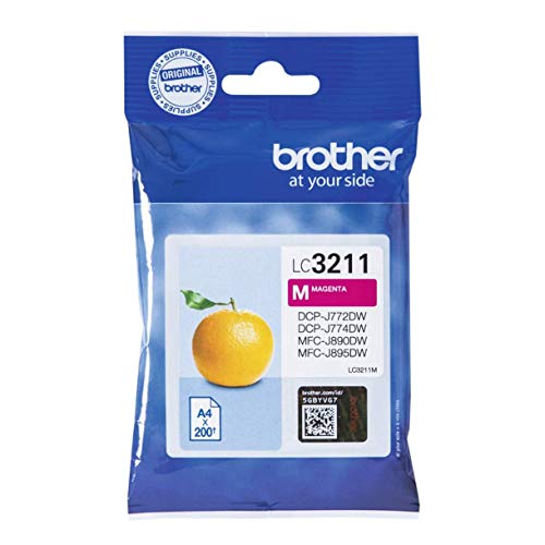 Brother LC-3211M Tintenpatrone (für Brother DCP-J772DW, DCP-J774DW, MFC-J890DW, MFC-J895DW) magenta D48 von Brother