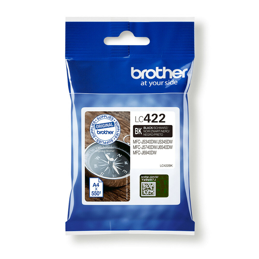 Brother LC-422BK Druckerpatrone 1 Stück(e) Original Schwarz von Brother