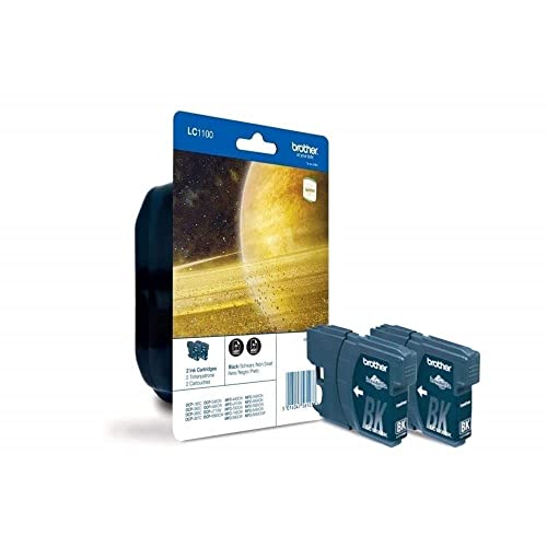 Brother LC1100 2 PACK Tintenpatrone, schwarz von Brother