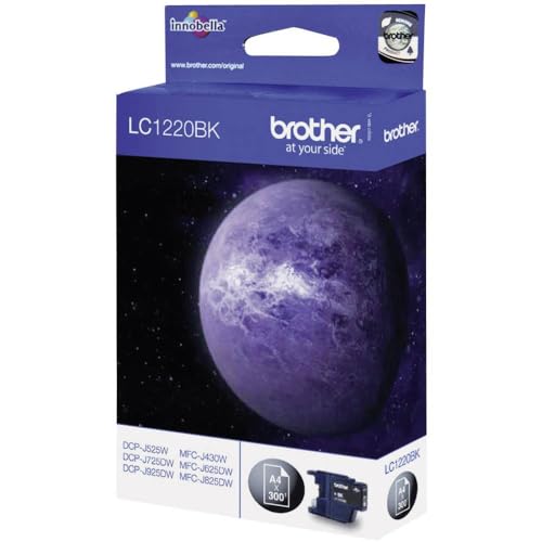 Brother LC1220BK Schwarz Original Tintenpatronen Pack of 1 von Brother