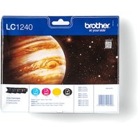 Brother LC1240 Druckerpatrone Multipack (schwarz, gelb, cyan, magenta) von Brother