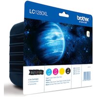 Brother LC1280XL Druckerpatrone Multipack (schwarz, gelb, cyan, magenta) von Brother