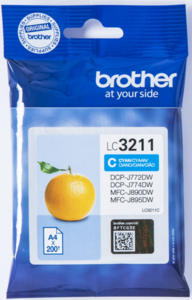 Brother LC3211C - Cyan - Original - Tintenpatrone - für Brother DCP-J772DW, DCP-J774DW, MFC-J890DN, MFC-J890DW, MFC-J890DWN, MFC-J895DW (LC3211C) von Brother